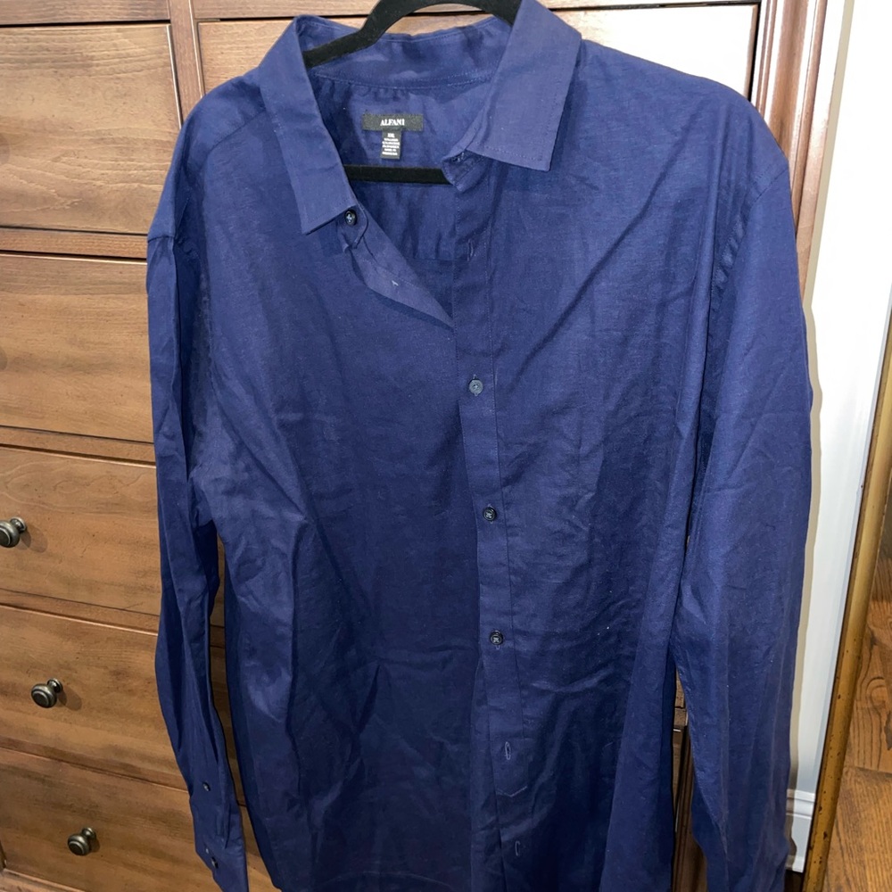 Alfani long sleeve button down